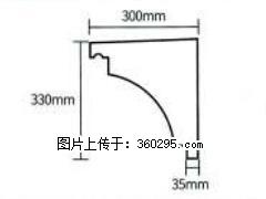 产品分解图型 - 檐口线，型号：SX311-YK-2，规格：300x330mm(2) - 阳江三象EPS建材 yj.sx311.cc